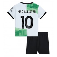 Dětský Fotbalový dres Liverpool Alexis Mac Allister #10 2023-24 Venkovní Krátký Rukáv (+ trenýrky)